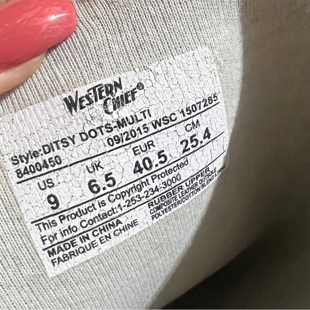 🎄 Western Chief Women's Ditsy Dot City Rain Boot, 9 🎅 - Picture 7 of 10